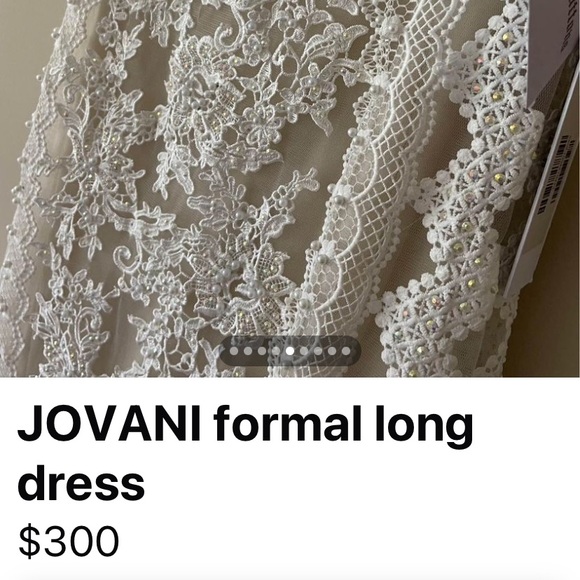 NEW with tags Jovani wedding gown Size 2 with tags no alterations smoke free - Picture 3 of 12